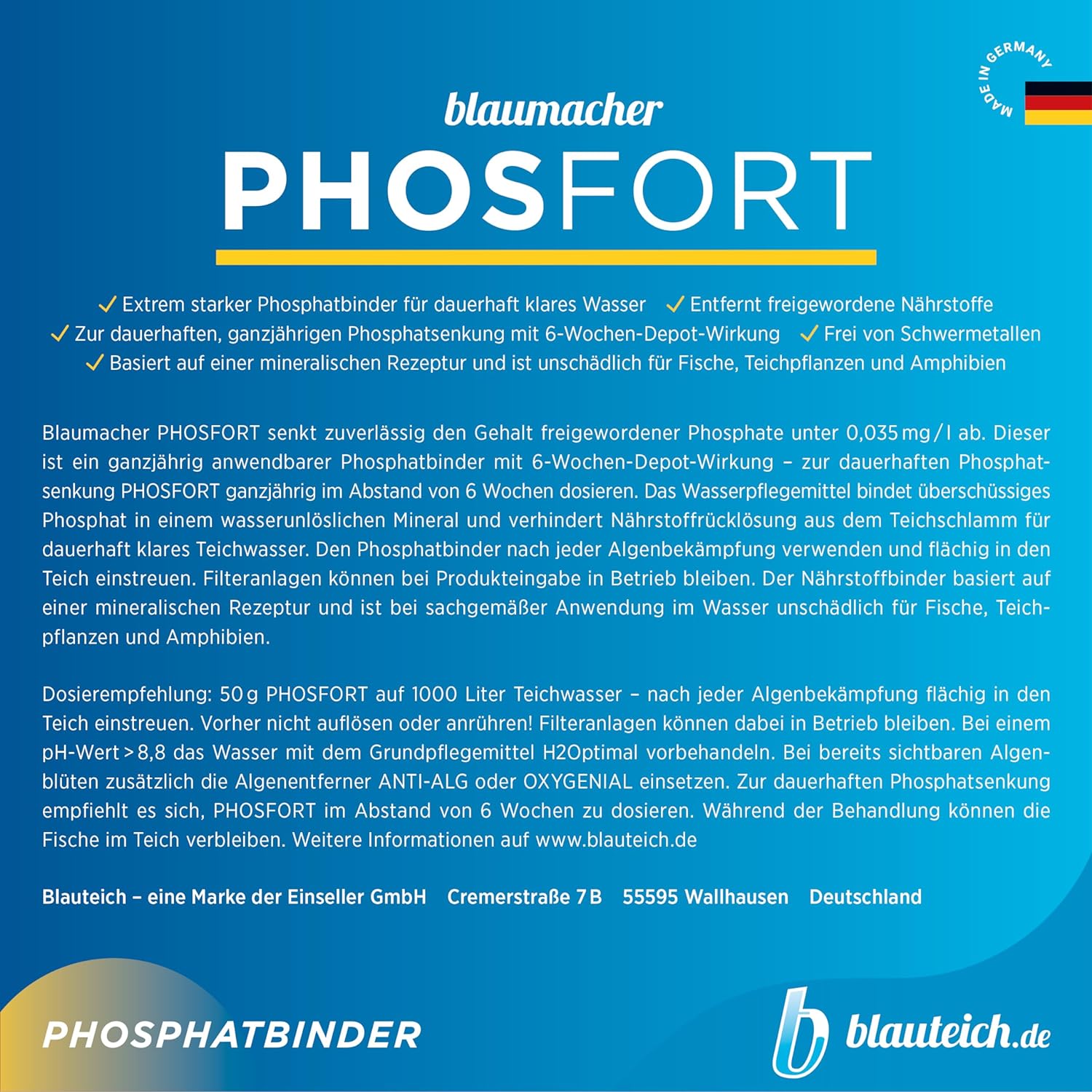 blaumacher PHOSFORT Phosphatbinder
